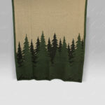 Plaid Boiled Wool Bosco Verde Frati Home