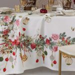 Tovaglia Merry Decor rosso Blumarine