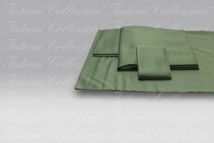 Completo Letto Four Season Raso Unito salvia Tag House