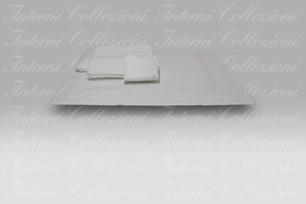 Completo Letto Ricamo ID 02 bianco Dea