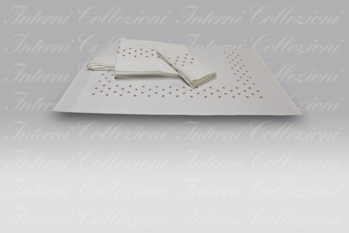 Completo Letto Ricamo ID 03 rosato Dea