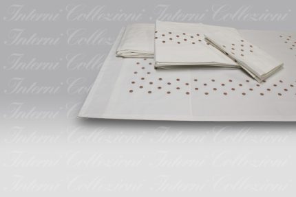 Completo Letto Ricamo ID 03 rosato Dea