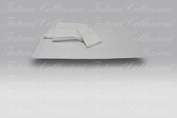 Completo Letto Ricamo ID 06 bianco Dea