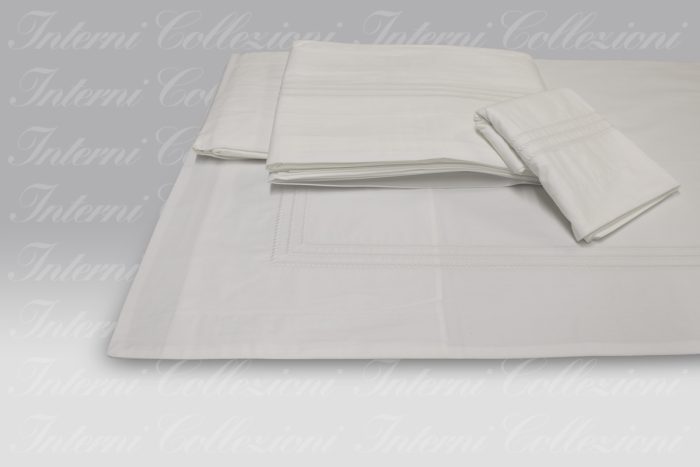 Completo Letto Ricamo ID 06 bianco Dea