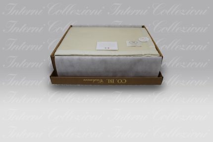 Coperta Susi greggio-avorio Co.bi Cashmere