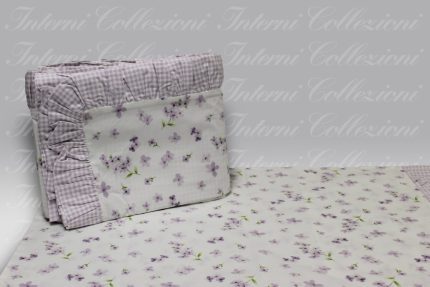 Parure Sacco Very Vichy lilla Tessitura Toscana Telerie