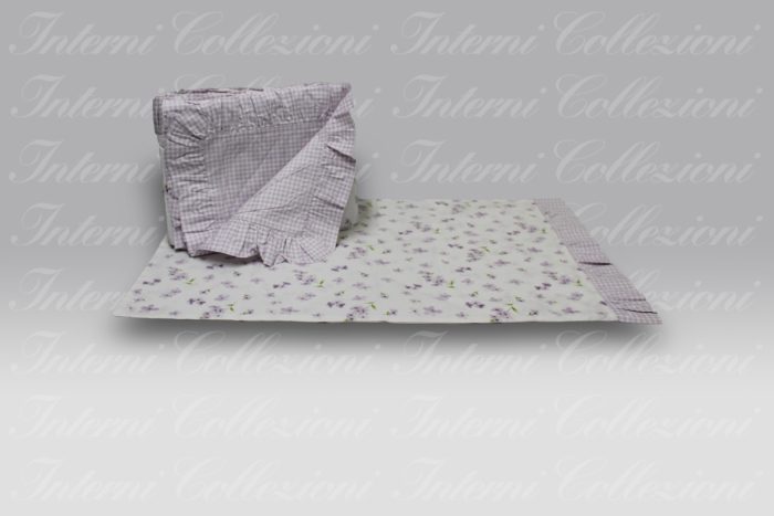 Parure Sacco Very Vichy lilla Tessitura Toscana Telerie