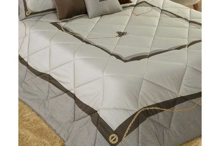 Quilt Torino tortora Borbonese
