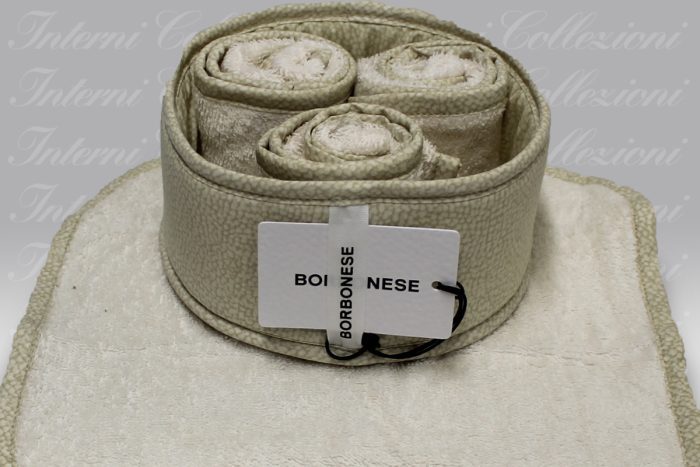 Set 4 Lavette + Basket Oplà ecrù Borbonese
