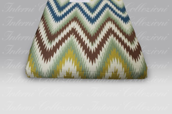 Telo Arredo Four Season Zig Zag 7483 blu Tag House