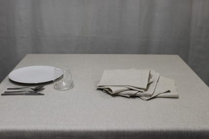 Tovaglia con tovaglioli Tiziano mezzo bollito Tessitura Toscana Telerie