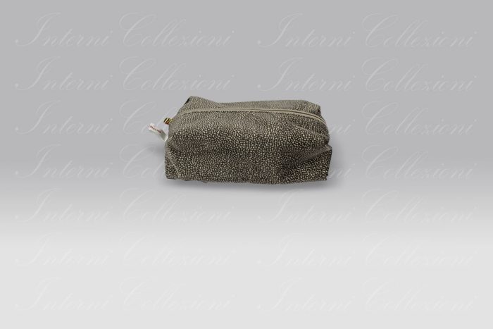 Trousse e Lavette Twist Op marrone Borbonese