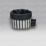 Cestino Portalavette Stripe grigio Casa Anversa