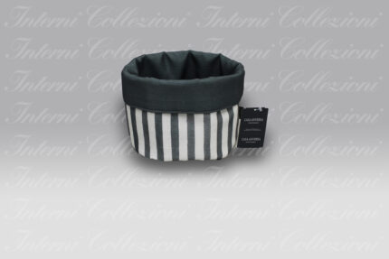 Cestino Portalavette Stripe grigio Casa Anversa