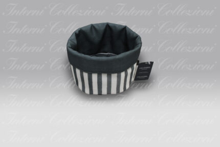Cestino Portalavette Stripe grigio Casa Anversa