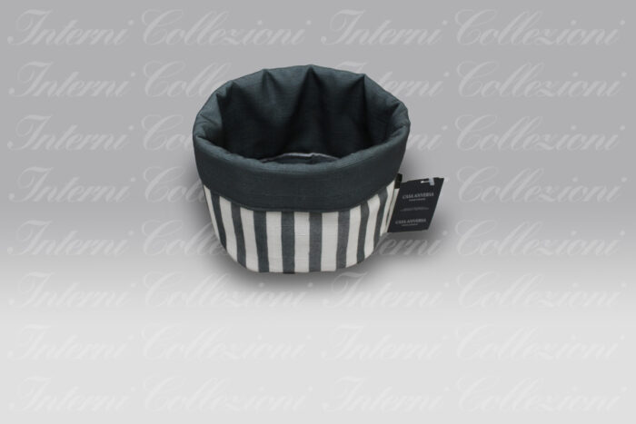 Cestino Portalavette Stripe grigio Casa Anversa