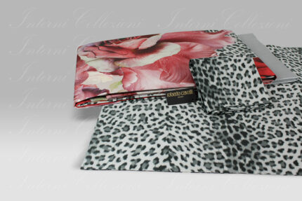 Completo Copripiumino Rose Leopard pink Roberto Cavalli