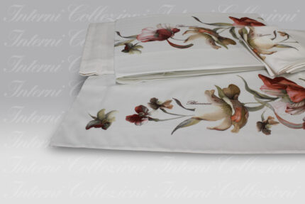 Completo Letto Fleurette corallo Blumarine