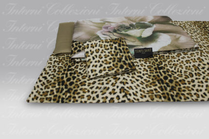 Completo Sacco Rose Leopard gold Roberto Cavalli