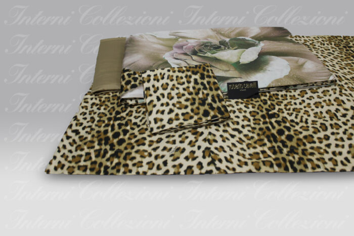 Completo Sacco Rose Leopard gold Roberto Cavalli