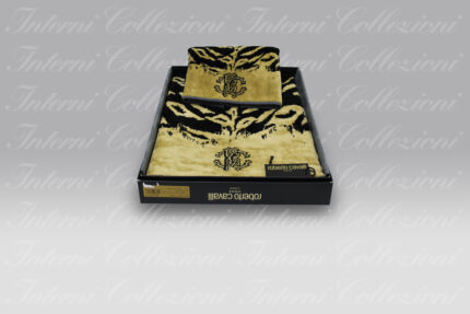 Coppia Spugna Painted Tiger senape Roberto Cavalli