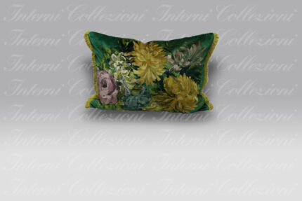 Cuscino Fleur D'Artistes velours vintage green Designers Guild
