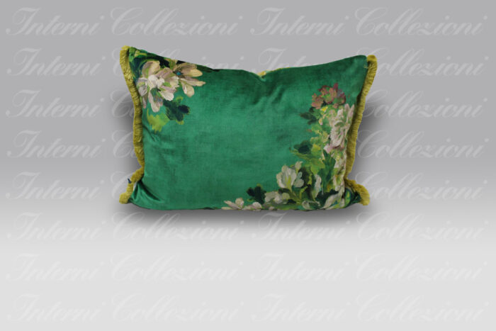 Cuscino Fleur D'Artistes velours vintage green Designers Guild