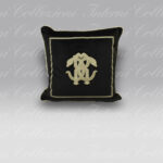 Cuscino Mirror Snake nero Roberto Cavalli