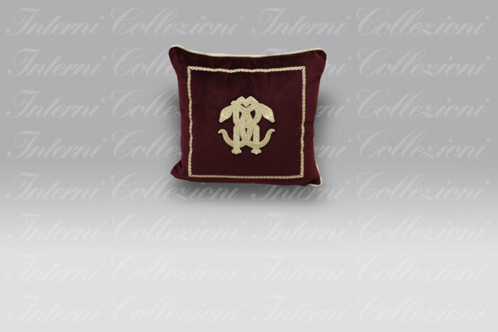 Cuscino Mirror Snake uva Roberto Cavalli
