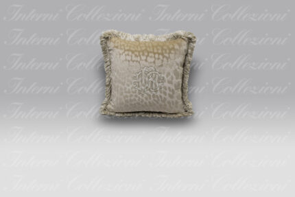 Cuscino Monogram tortora Roberto Cavalli