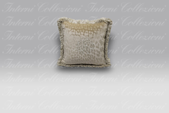 Cuscino Monogram tortora Roberto Cavalli