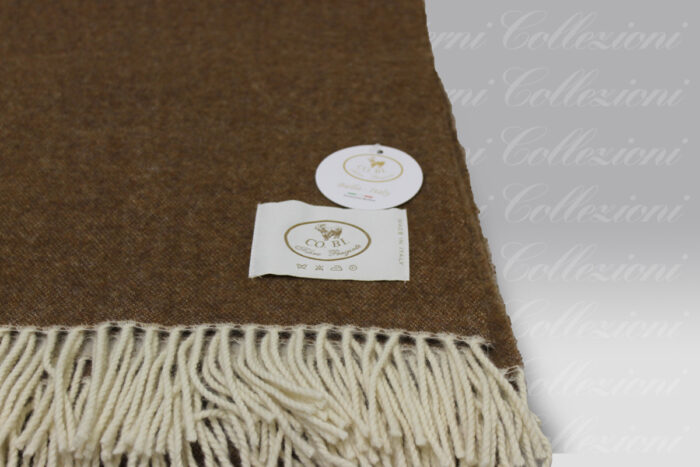 Plaid Arturo beige-marrone chiaro Co.Bi