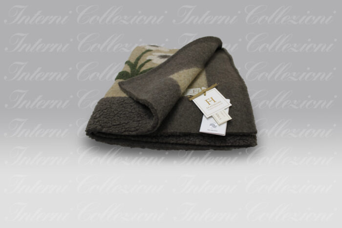 Plaid Boiled Wool Bau Beauty beige Frati Home