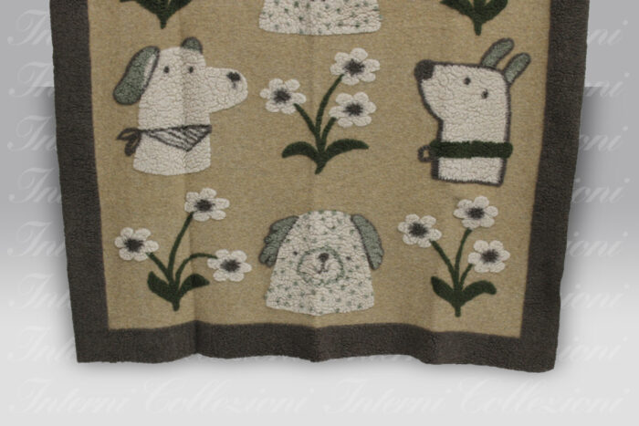 Plaid Boiled Wool Bau Beauty beige Frati Home