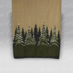 Plaid Boiled Wool Easy Bosco verde Frati Home