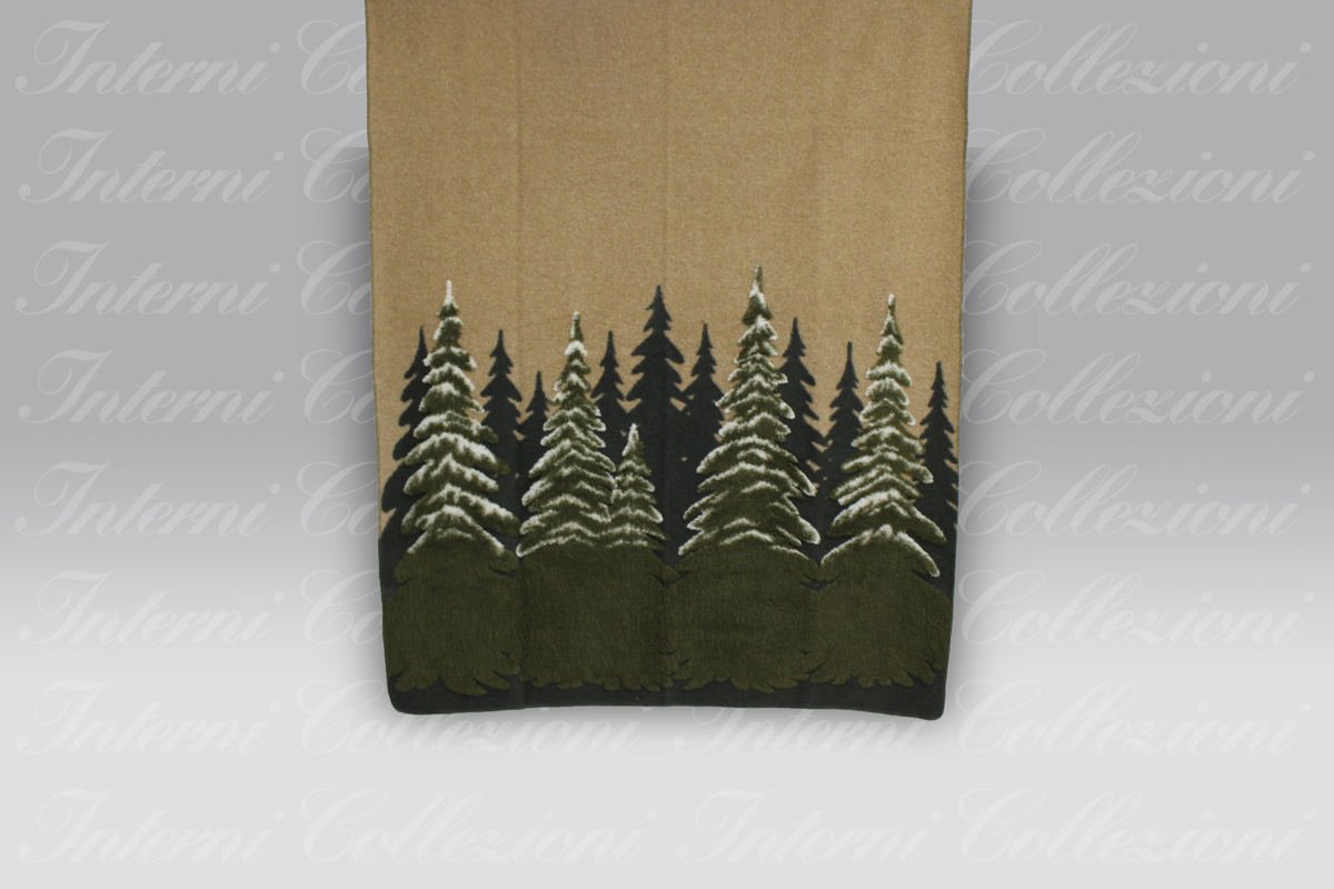 Plaid Boiled Wool Easy Bosco verde Frati Home (3) Plaid Boiled Wool Easy Bosco verde Frati Home