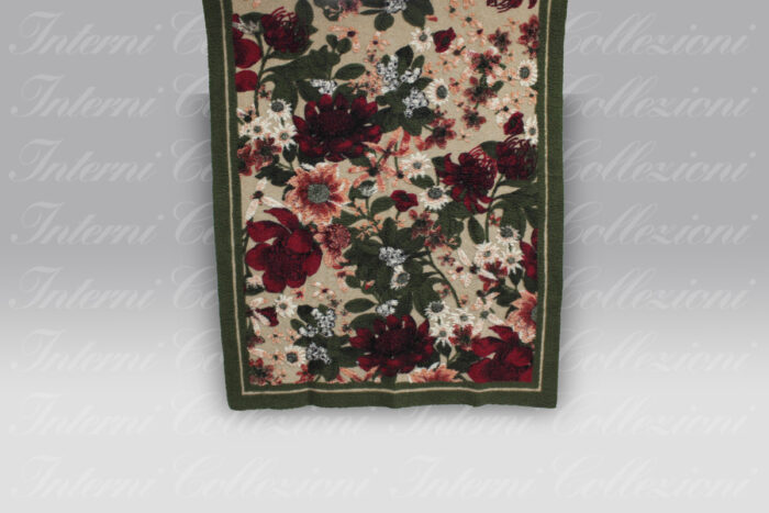 Plaid Boiled Wool Greenery panna Frati Home