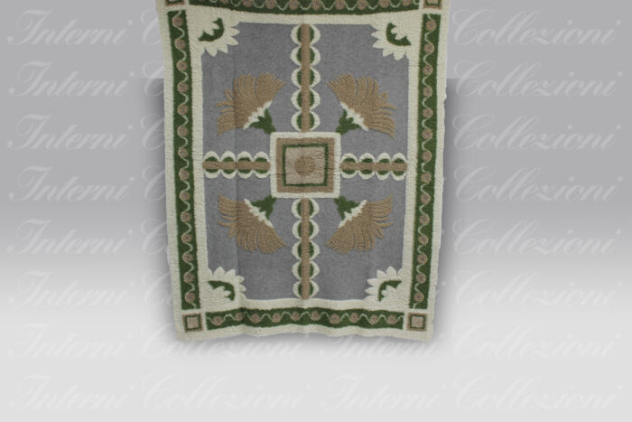 Plaid Boiled Wool Trionfale green Frati Home