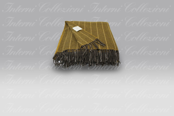 Plaid Kester Gessato senape Mastro Raphael