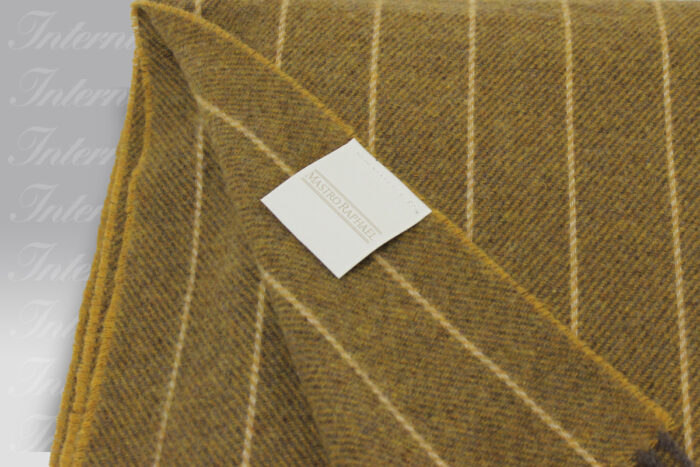 Plaid Kester Gessato senape Mastro Raphael