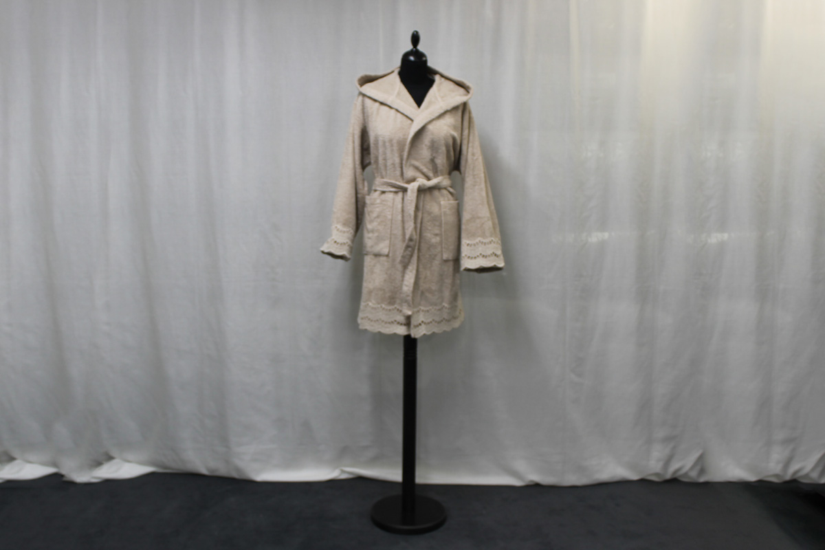 Accappatoio Cigno cipria Opificio dei Sogni (1) Accappatoio Cigno cipria Opificio dei Sogni