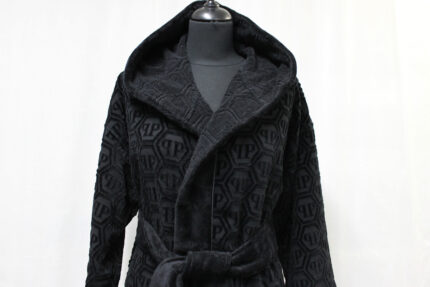 Accappatoio Hexagon black Philipp Plein