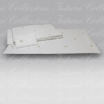 Completo Lenzuola Api Satin bianco ricamo beige Mastro Raphael