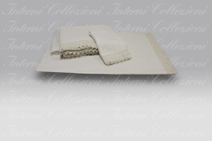 Completo Lenzuola Pizzo Intaglio pane Opificio dei Sogni