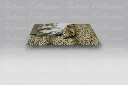 Completo Lenzuola Rose Leopard gold Roberto Cavalli