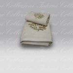 Coppia Spugna Coralli Lurex avorio Dea