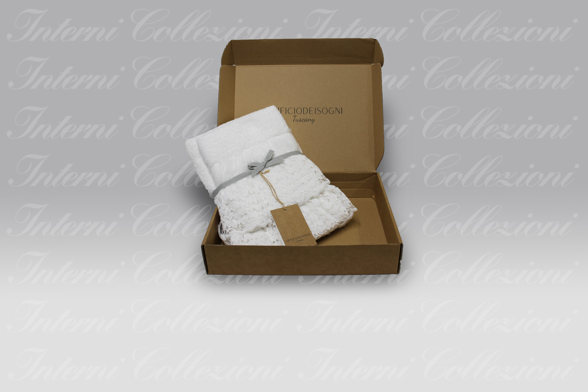 Coppia Spugna Ortensia bianco Opificio dei Sogni (1) Coppia Spugna Ortensia bianco Opificio dei Sogni