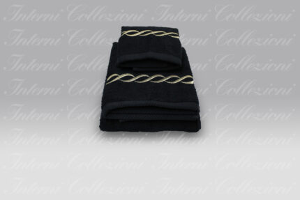 Coppia Spugna S20 greca nero-oro Dea