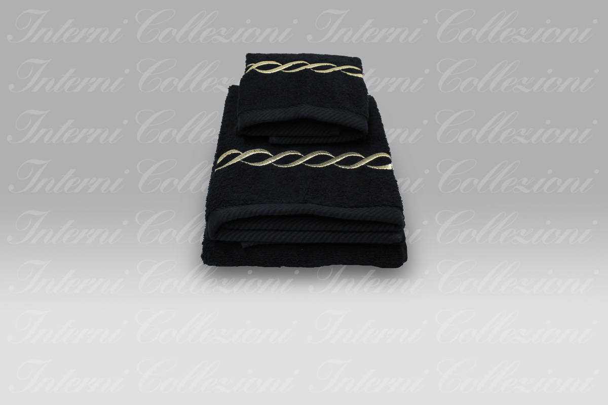 Coppia Spugna S20 greca nero-oro Dea (2) Coppia Spugna S20 greca nero-oro Dea