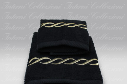 Coppia Spugna S20 greca nero-oro Dea